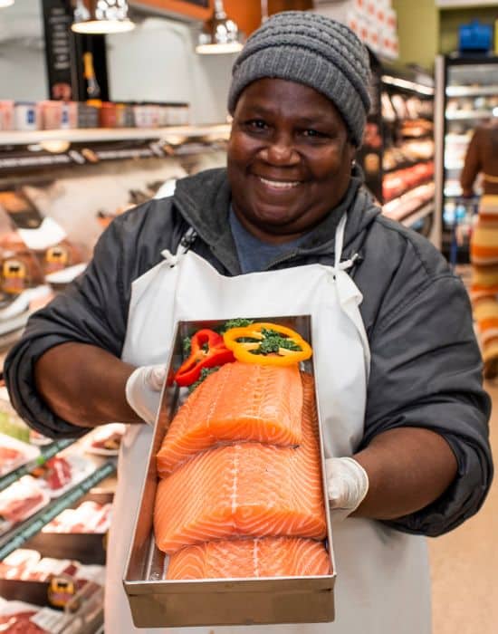 fresh fish and meat can be found at moe's fresh market