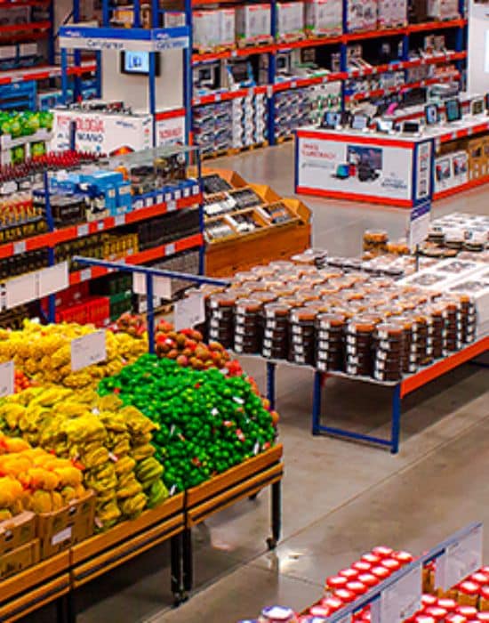 a variety of goods can be found at price smart, a store similar to Sam's club