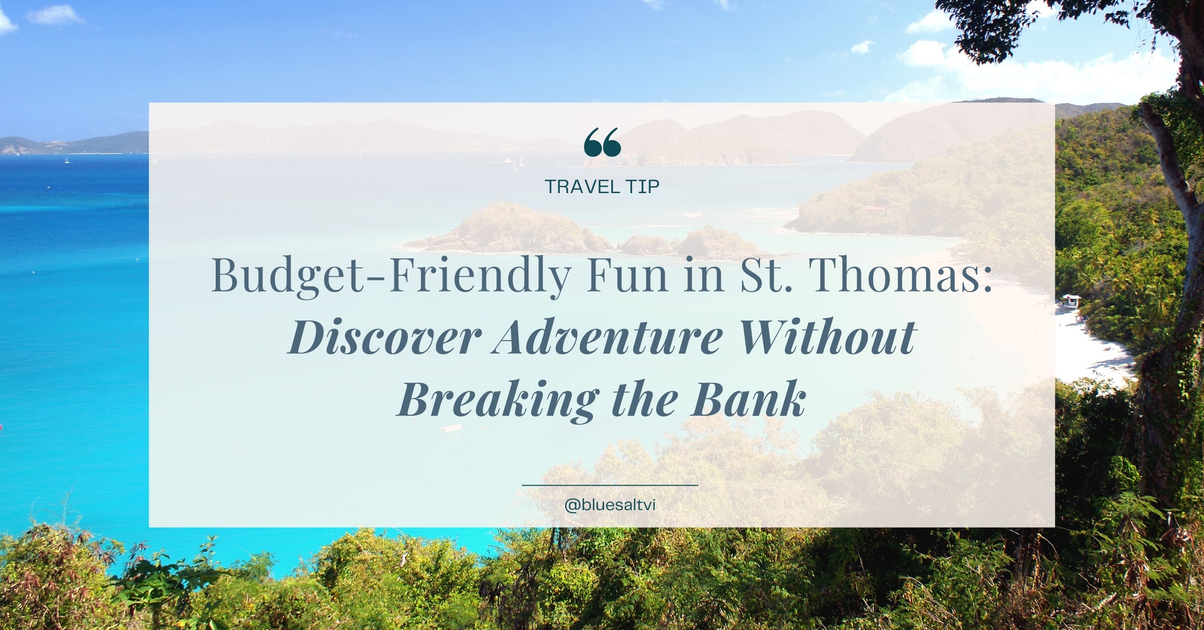 budget-friendly St. Thomas activities