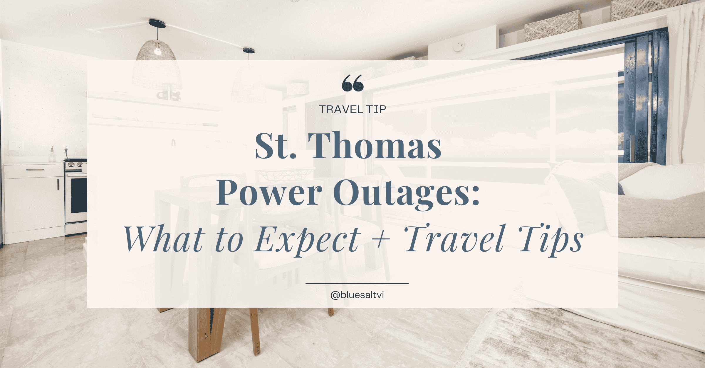 St. Thomas Power Outages